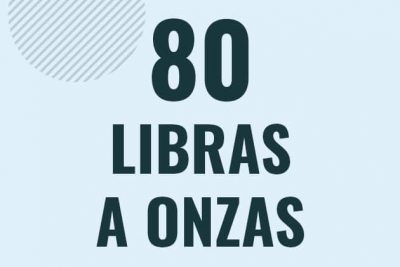 Profesor en pizarra explicando cuanto es 80 libras en onzas o como pasar de 80 lb a oz