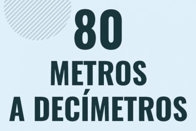 Profesor en pizarra explicando cuanto es 80 metros en decimetros o como pasar de 80 m a dm