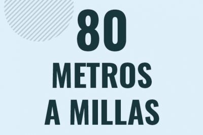 Profesor en pizarra explicando cuanto es 80 metros en millas o como pasar de 80 m a mi