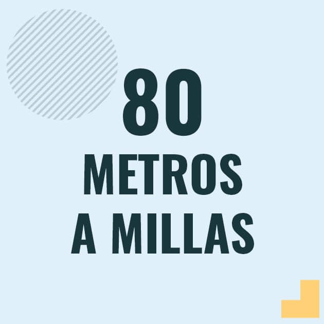 Conversión de 80 metros a millas Profesor en pizarra explicando cuanto es 80 metros en millas o como pasar de 80 m a mi