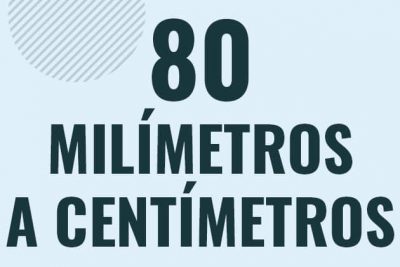 Profesor en pizarra explicando cuanto es 80 milimetros en centimetros o como pasar de 80 mm a cm