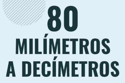 Profesor en pizarra explicando cuanto es 80 milimetros en decimetros o como pasar de 80 mm a dm
