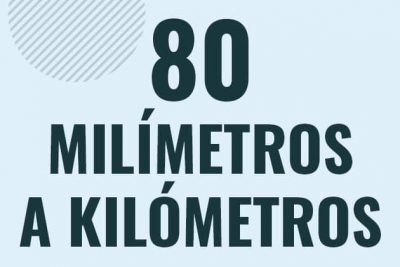 Profesor en pizarra explicando cuanto es 80 milimetros en kilometros o como pasar de 80 mm a km