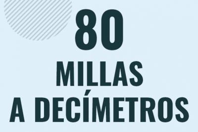 Profesor en pizarra explicando cuanto es 80 millas en decimetros o como pasar de 80 mi a dm