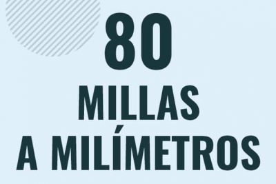 Profesor en pizarra explicando cuanto es 80 millas en milimetros o como pasar de 80 mi a mm