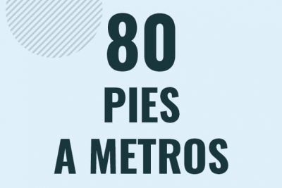Profesor en pizarra explicando cuanto es 80 pies en metros o como pasar de 80 ft a m