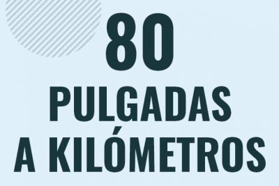 Profesor en pizarra explicando cuanto es 80 pulgadas en kilometros o como pasar de 80 in a km