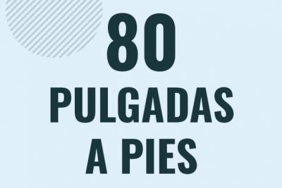 Profesor en pizarra explicando cuanto es 80 pulgadas en pies o como pasar de 80 in a ft