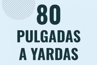 Profesor en pizarra explicando cuanto es 80 pulgadas en yardas o como pasar de 80 in a yd
