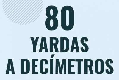 Profesor en pizarra explicando cuanto es 80 yardas en decimetros o como pasar de 80 yd a dm