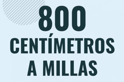 Profesor en pizarra explicando cuanto es 800 centimetros en millas o como pasar de 800 cm a mi