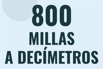 Profesor en pizarra explicando cuanto es 800 millas en decimetros o como pasar de 800 mi a dm