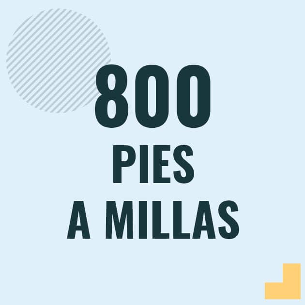 Conversión de 800 pies a millas Profesor en pizarra explicando cuanto es 800 pies en millas o como pasar de 800 ft a mi