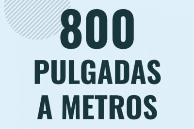 Profesor en pizarra explicando cuanto es 800 pulgadas en metros o como pasar de 800 in a m