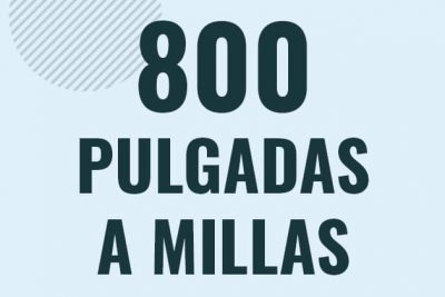 Profesor en pizarra explicando cuanto es 800 pulgadas en millas o como pasar de 800 in a mi