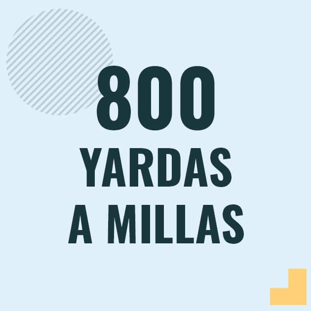 Profesor en pizarra explicando cuanto es 800 yardas en millas o como pasar de 800 yd a mi