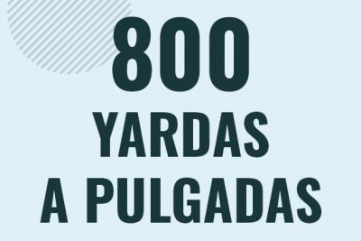 Profesor en pizarra explicando cuanto es 800 yardas en pulgadas o como pasar de 800 yd a in