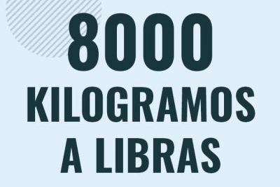 Profesor en pizarra explicando cuanto es 8000 kilogramos en libras o como pasar de 8000 kg a lb