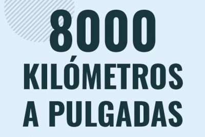 Profesor en pizarra explicando cuanto es 8000 kilometros en pulgadas o como pasar de 8000 km a in
