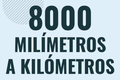 Profesor en pizarra explicando cuanto es 8000 milimetros en kilometros o como pasar de 8000 mm a km
