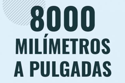 Profesor en pizarra explicando cuanto es 8000 milimetros en pulgadas o como pasar de 8000 mm a in