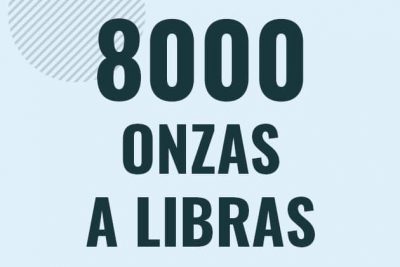 Profesor en pizarra explicando cuanto es 8000 onzas en libras o como pasar de 8000 oz a lb