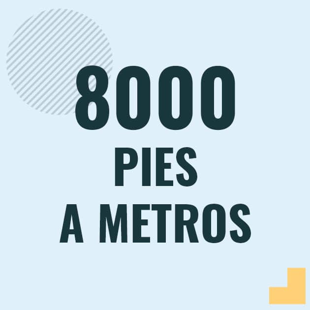 Profesor en pizarra explicando cuanto es 8000 pies en metros o como pasar de 8000 ft a m