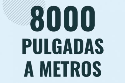Profesor en pizarra explicando cuanto es 8000 pulgadas en metros o como pasar de 8000 in a m
