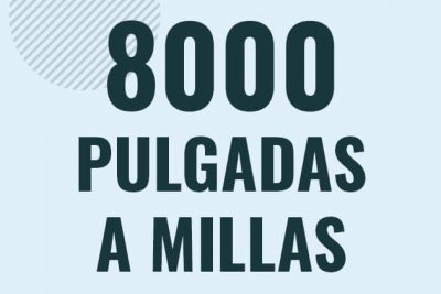 Profesor en pizarra explicando cuanto es 8000 pulgadas en millas o como pasar de 8000 in a mi