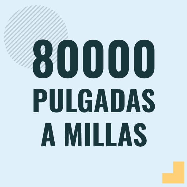 Profesor en pizarra explicando cuanto es 80000 pulgadas en millas o como pasar de 80000 in a mi