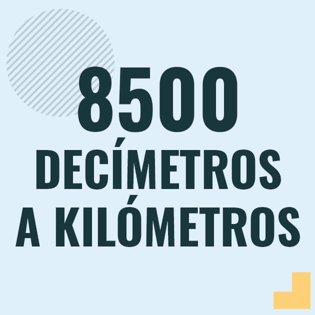 Profesor en pizarra explicando cuanto es 8500 decimetros en kilometros o como pasar de 8500 dm a km