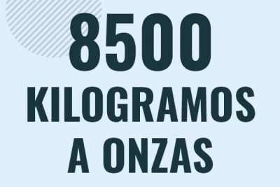 Profesor en pizarra explicando cuanto es 8500 kilogramos en onzas o como pasar de 8500 kg a oz