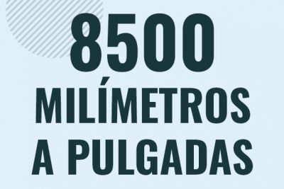 Profesor en pizarra explicando cuanto es 8500 milimetros en pulgadas o como pasar de 8500 mm a in