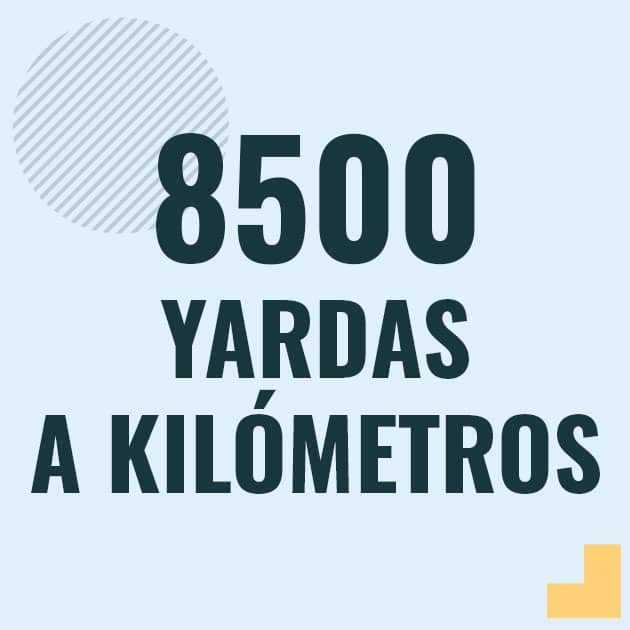 Profesor en pizarra explicando cuanto es 8500 yardas en kilometros o como pasar de 8500 yd a km