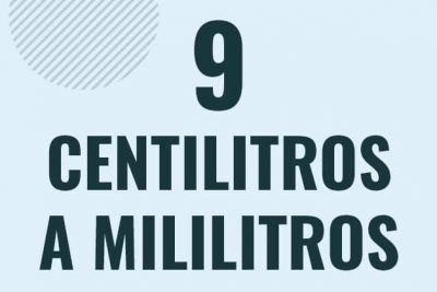 Profesor en pizarra explicando cuanto es 9 centilitros en mililitros o como pasar de 9 cl a ml