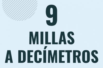 Profesor en pizarra explicando cuanto es 9 millas en decimetros o como pasar de 9 mi a dm
