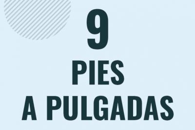 Profesor en pizarra explicando cuanto es 9 pies en pulgadas o como pasar de 9 ft a in