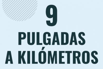 Profesor en pizarra explicando cuanto es 9 pulgadas en kilometros o como pasar de 9 in a km