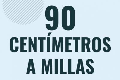 Profesor en pizarra explicando cuanto es 90 centimetros en millas o como pasar de 90 cm a mi