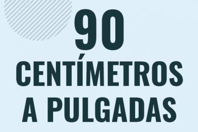 Profesor en pizarra explicando cuanto es 90 centimetros en pulgadas o como pasar de 90 cm a in