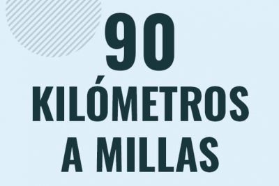 Profesor en pizarra explicando cuanto es 90 kilometros en millas o como pasar de 90 km a mi