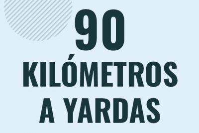 Profesor en pizarra explicando cuanto es 90 kilometros en yardas o como pasar de 90 km a yd