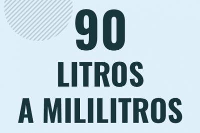 Profesor en pizarra explicando cuanto es 90 litros en mililitros o como pasar de 90 l a ml