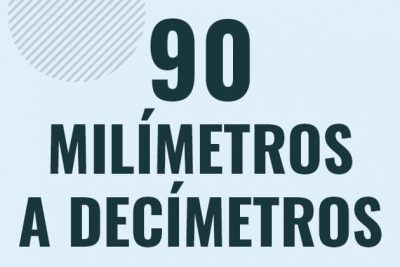 Profesor en pizarra explicando cuanto es 90 milimetros en decimetros o como pasar de 90 mm a dm