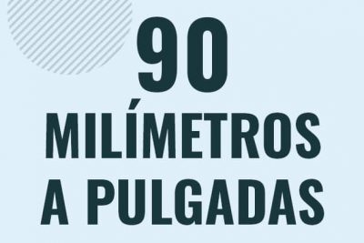 Profesor en pizarra explicando cuanto es 90 milimetros en pulgadas o como pasar de 90 mm a in