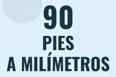 Profesor en pizarra explicando cuanto es 90 pies en milimetros o como pasar de 90 ft a mm
