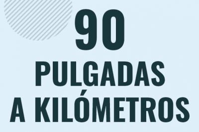 Profesor en pizarra explicando cuanto es 90 pulgadas en kilometros o como pasar de 90 in a km