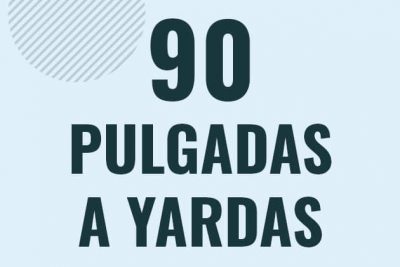 Profesor en pizarra explicando cuanto es 90 pulgadas en yardas o como pasar de 90 in a yd