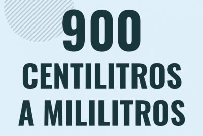 Profesor en pizarra explicando cuanto es 900 centilitros en mililitros o como pasar de 900 cl a ml