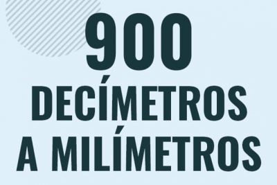 Profesor en pizarra explicando cuanto es 900 decimetros en milimetros o como pasar de 900 dm a mm